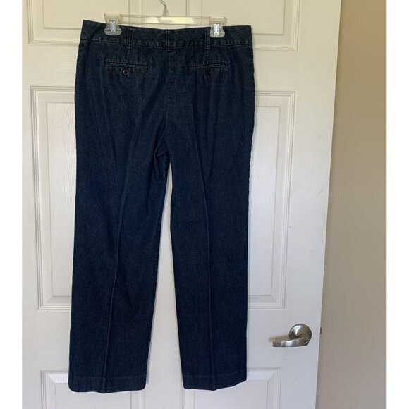 Cato Women’s Jeans Size 12 Petite Blue Dark Wash Straight Leg - Picture 3 of 6
